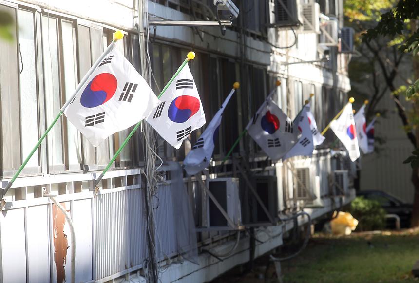 한글날 태극기 계양 - 3