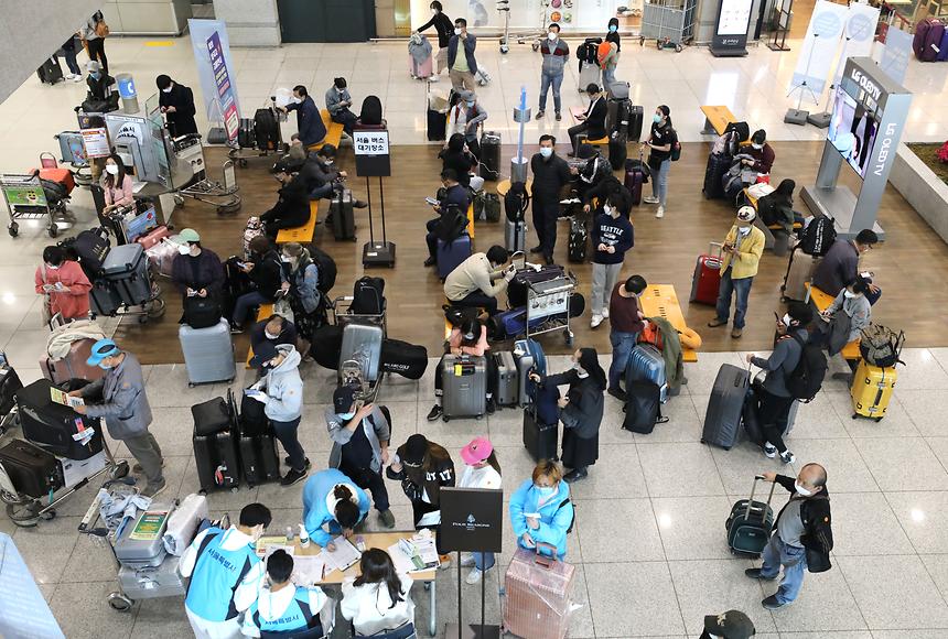 인천공항 코로나 해외입국자 강남구 특별수송  - 5