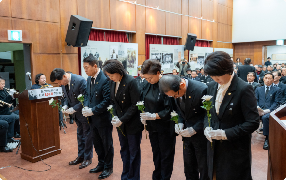 도산안창호선생 서거 86주기 추모식 참석