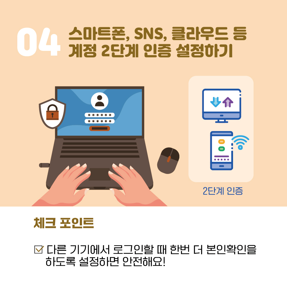 04 스마트폰, SNS, 클라우드 등 계정 2단계 인증 설정하기