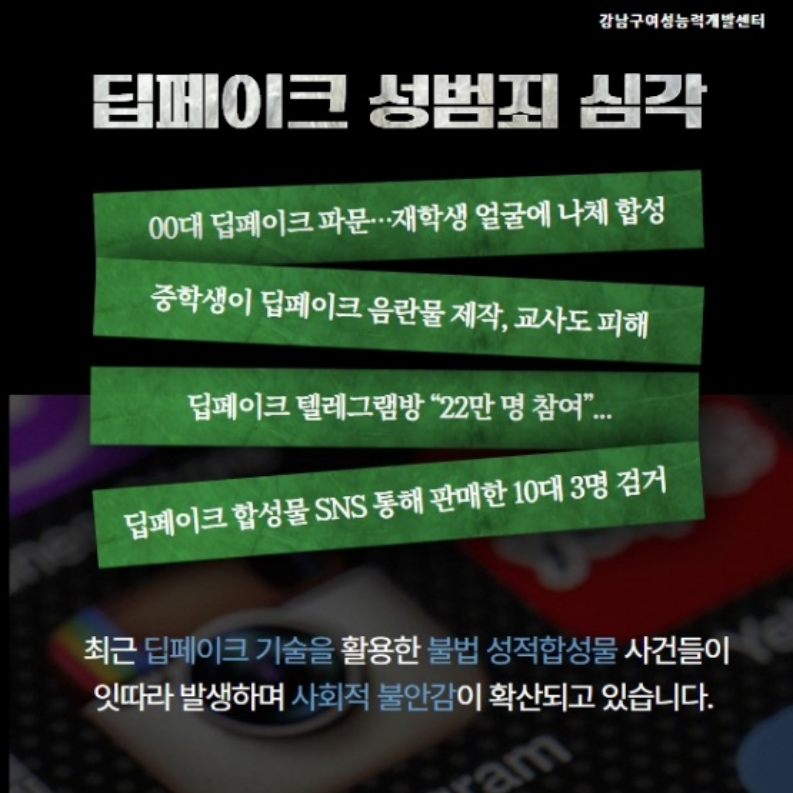 최근 딥페이크 기술을 활용한 불법 성적합성물 사건들이 잇따라 발생하며 사회적 불안감이 확산되고 있습니다.